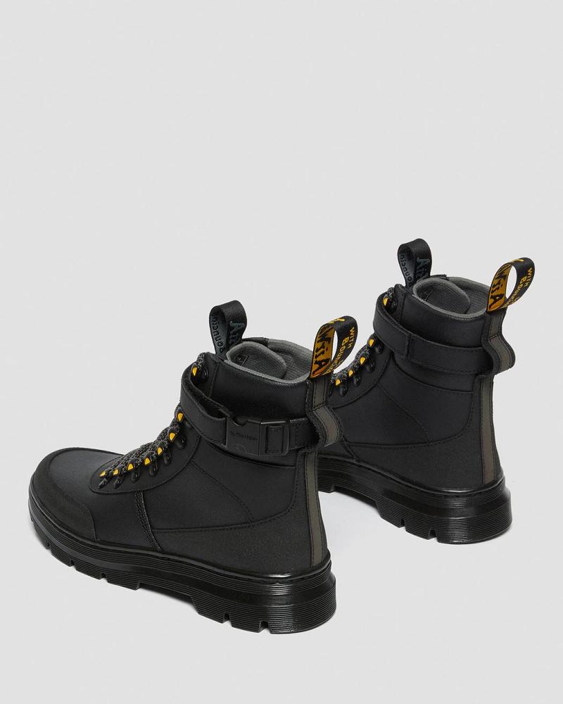 Botas Casuales Dr Martens Combs Tech Coated Lona Hombre Negros | MX 341PJJ